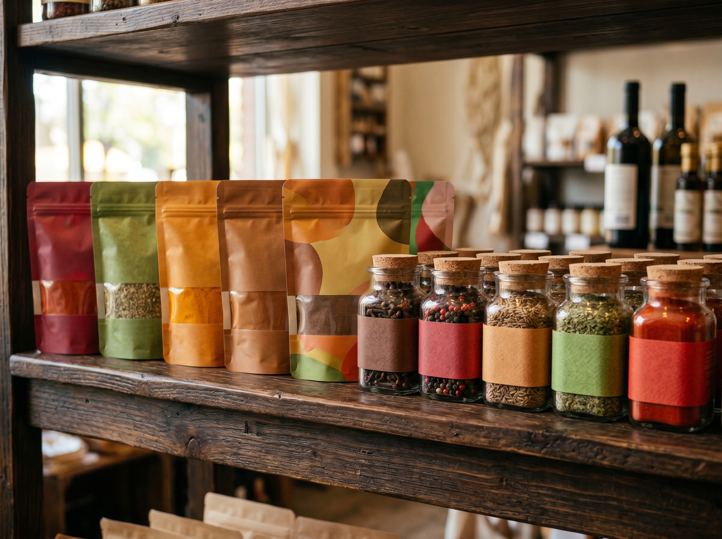 Private label spice brand packaging