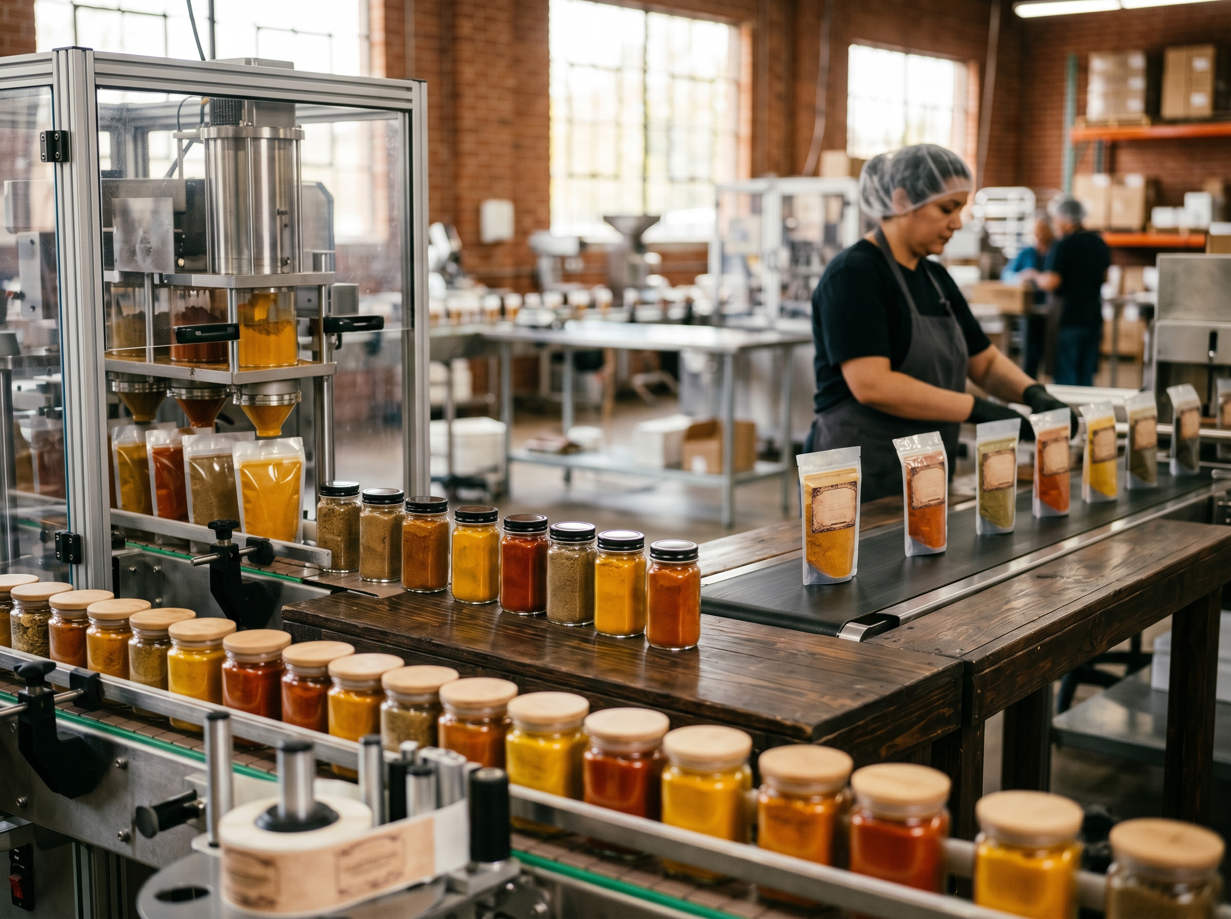 Co-packing production line